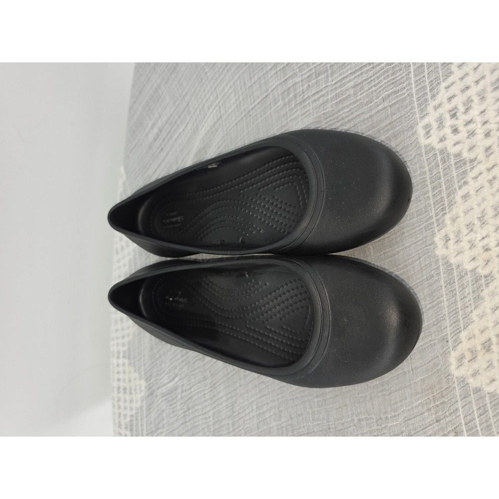 Crocs Alice Work Black Slip Resistant Professional Nursing Food Service Flats 7
